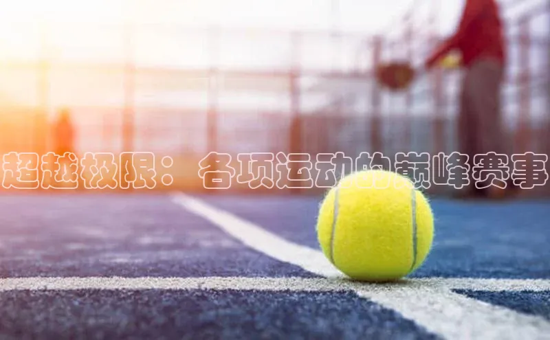 超越极限：各项运动的巅峰赛事